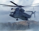 CH-53D and swimmer