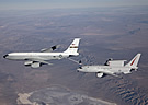 KC-135 refuels E-7A