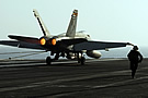 AIR F-18C Catches Arresting Wire