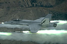 F-18C Firing Hydra Rockets
