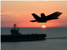 F-35 JSF Over Carrier