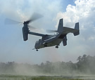 MV-22 landing