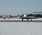 Drag chute landing