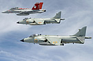 Sea Harriers, F/A-18F