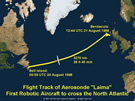 UAV Aerosonde Trans-Atlantic 1998