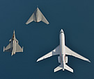 Formation: nEUROn, Rafale-B, Falcon 7X