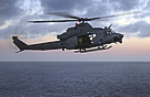 Twilight: UH-1Y returns to USS Boxer