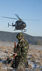 UH-72A & Bulgarian Soldier