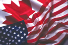 US Canada Flags