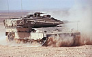 Merkava-4 moving turret, slewed