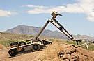 Robot Packbot Investigates
