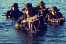 Navy SEALs Coming Out of Water