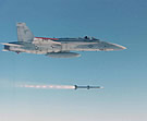 F-18 launches AIM-120A