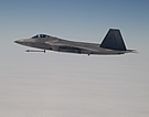 Supersonic F-22A fires AIM-9X