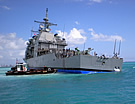 CG 73 aground