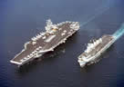 CV-74 USS Stennis and CV HMS Illustrious