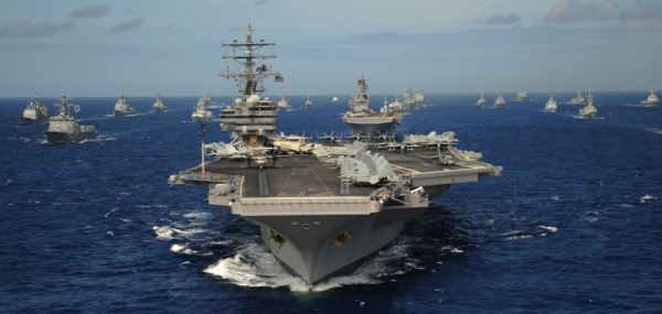 CVN 76 and friends