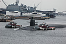 SSGN-728 USS Florida Leaves Norfolk Yard
