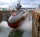 USS Ohio during conversion